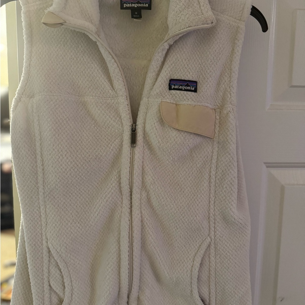 Patagonia Cream Fleece Vest
